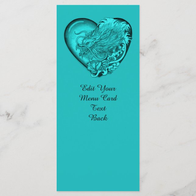 Dragon Heart Menu (Back)