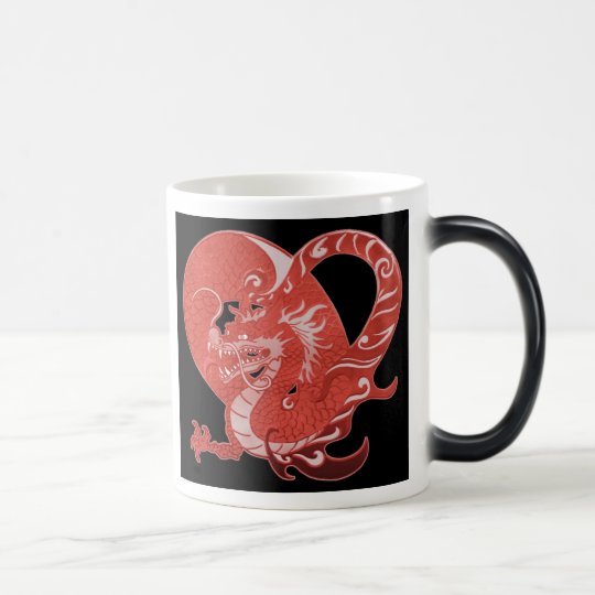 Dragon Heart Morphing Ceramic Mug