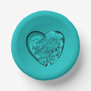Dragon Heart Paper Plate