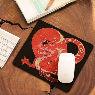 Dragon Heart Valentine Mouse Mat