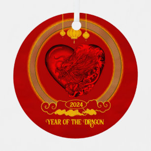Dragon Heart , Year of the Dragon Metal Tree Decoration