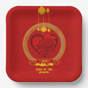 Dragon Heart , Year of the Dragon Paper Plate