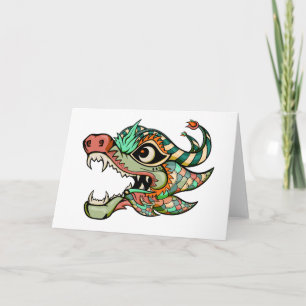 dragon holiday card