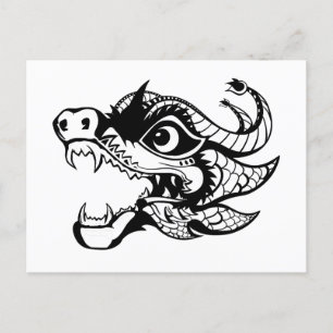 dragon holiday postcard