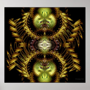 Dragon Hour Fractal Art Poster / Print