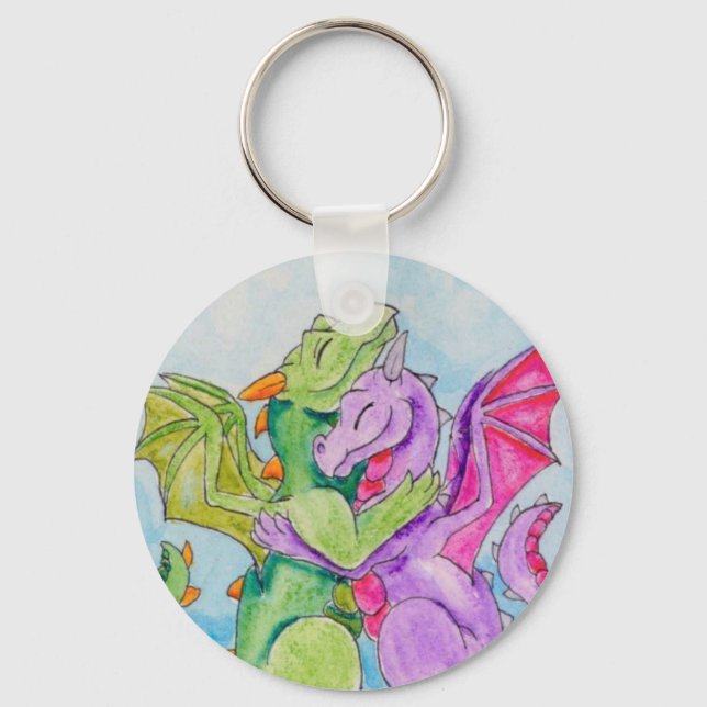 Dragon Hug Key Ring (Front)
