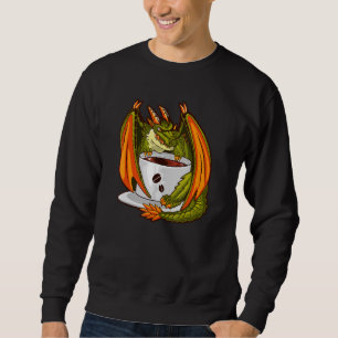 Dragon Humour Coffee  Reptiles  Idea Sweatshirt