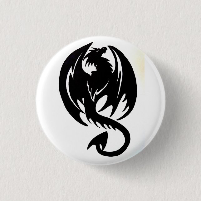 Dragon II 3 Cm Round Badge (Front)