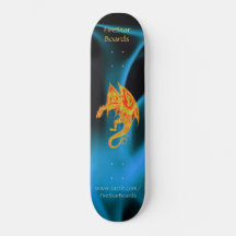 Dragon in Blue Flames Skateboard