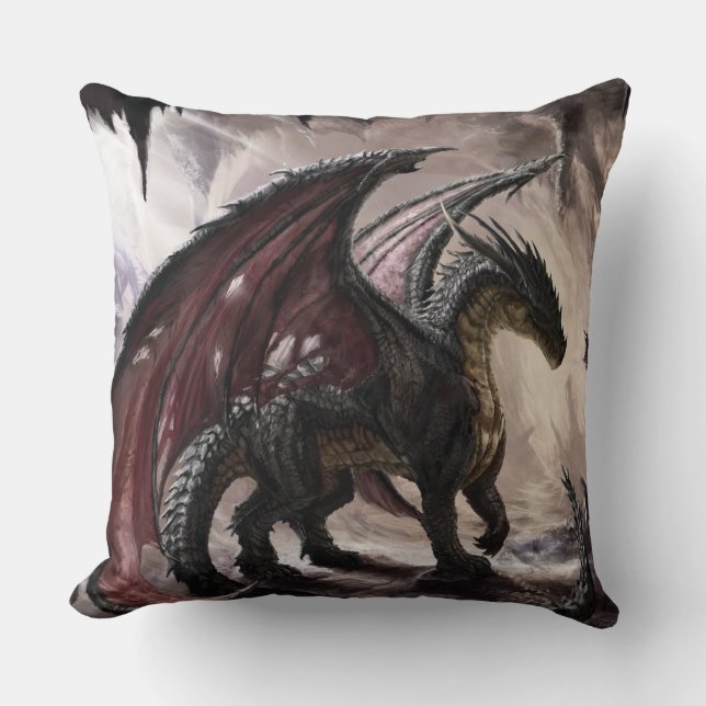 Dragon In Cave Cushion (Front)