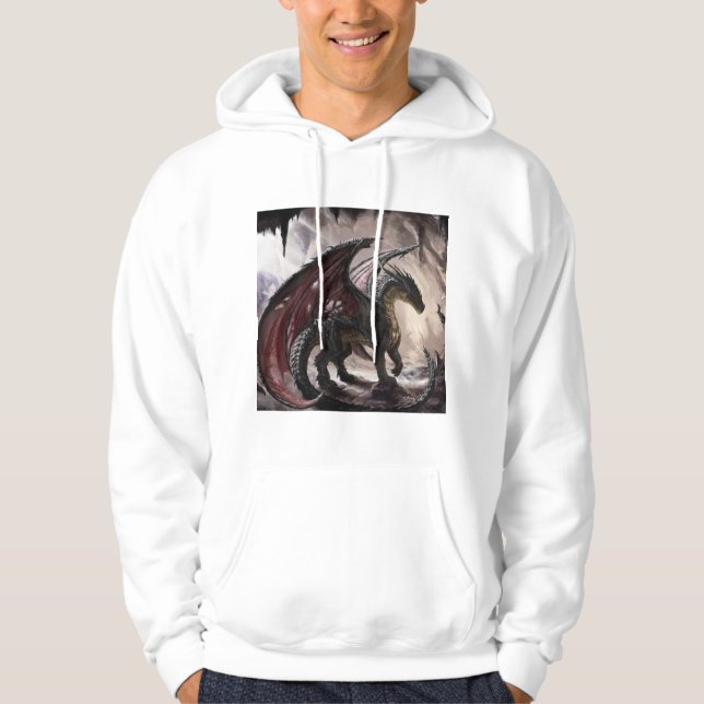 Dragon In Cave Hoodie (Front)