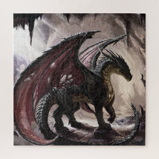 Dragon In Cave Jigsaw Puzzle (Vertical)