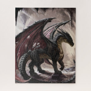 Dragon In Cave Jigsaw Puzzle