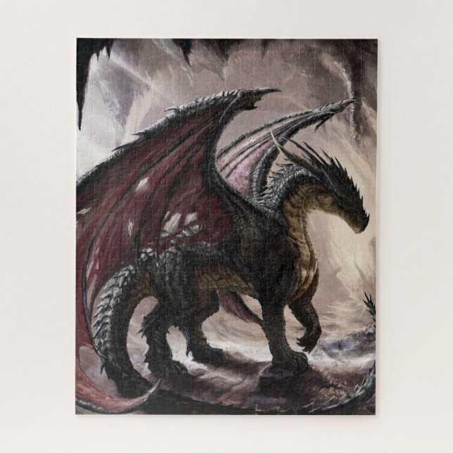 Dragon In Cave Jigsaw Puzzle (Vertical)