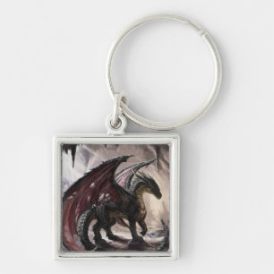 Dragon In Cave Key Ring