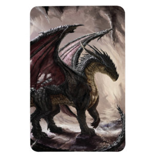 Dragon In Cave Magnet
