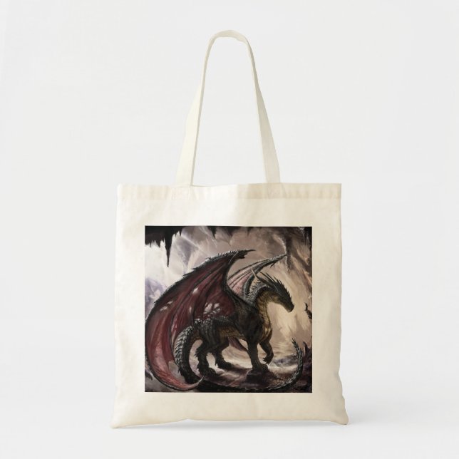 Dragon In Cave Tote Bag (Front)