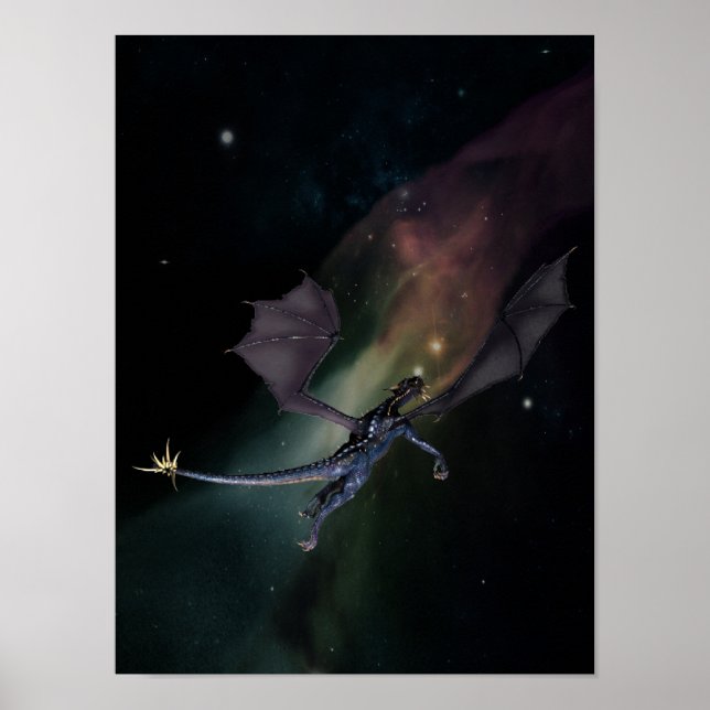 Dragon In Flight Poster (Front)