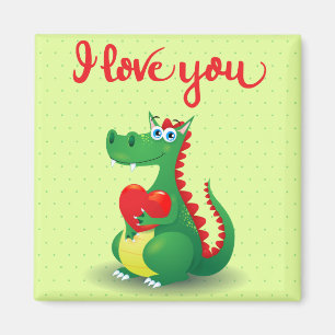 Dragon in Love Magnet