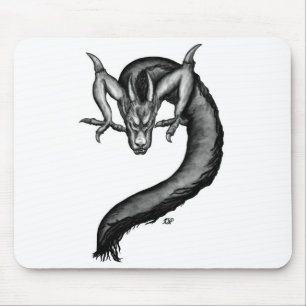 Dragon in Tattoo Style Mouse Mat