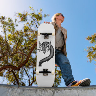 Dragon in Tattoo Style Skateboard