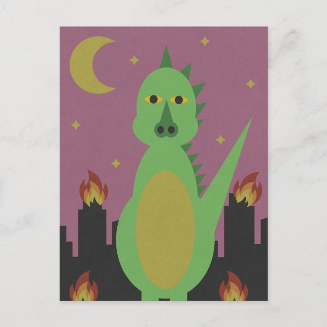 Dragon in the City Postcard (Front)