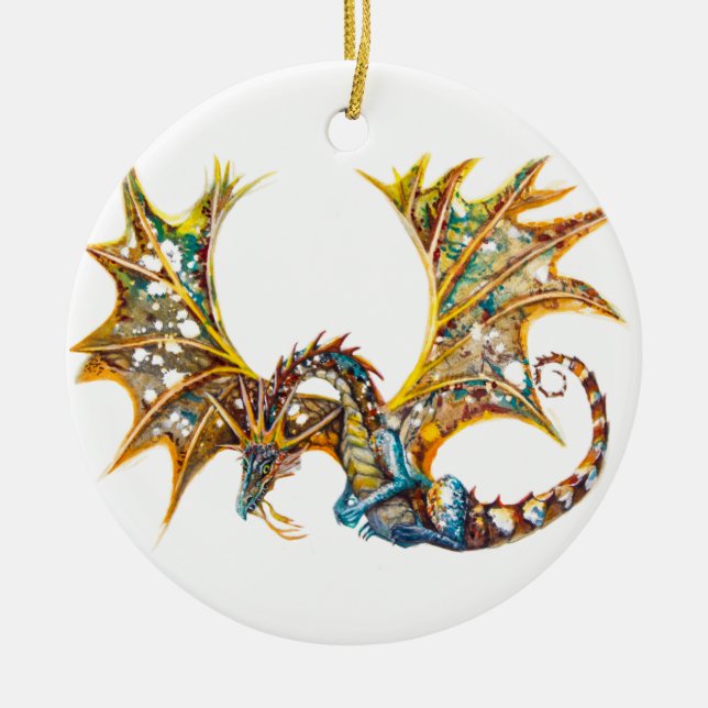 Dragon in the Sky Ornament (Front)