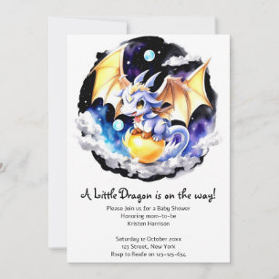 Dragon-Inspired Baby Shower Invitation