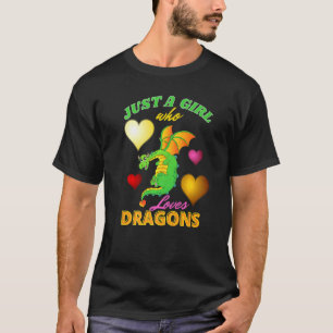 Dragon Is My Spirit Animal A Girl Who Just Loves D T-Shirt