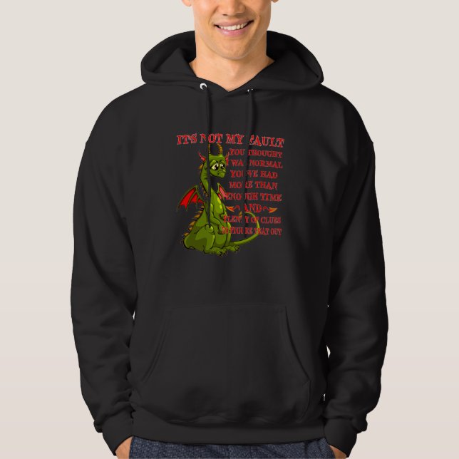 Dragon It s Not My Fault You Thought I Was Normal Hoodie (Front)