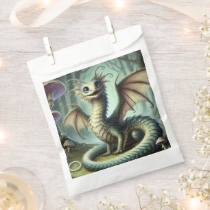 Dragon Jabberwocky Cute Fantasy Creature Art Favour Bags