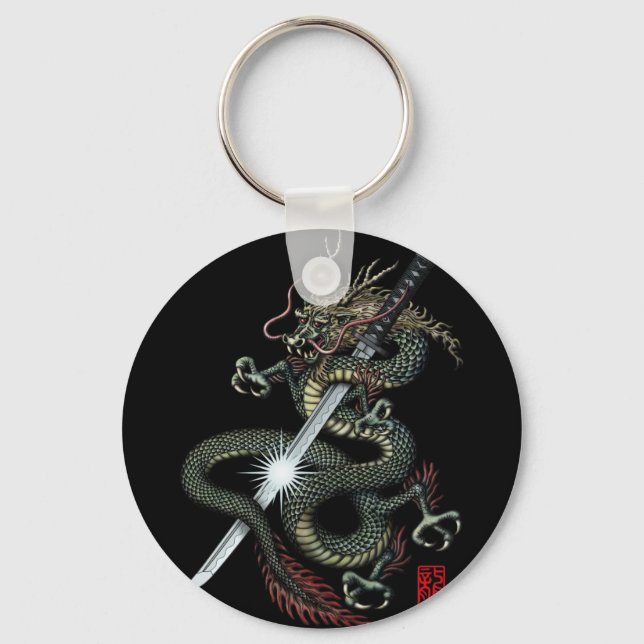 Dragon katana3 key ring (Front)