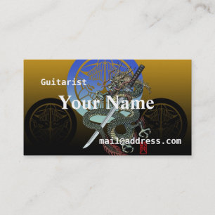 Dragon katana Uesugi Business Card