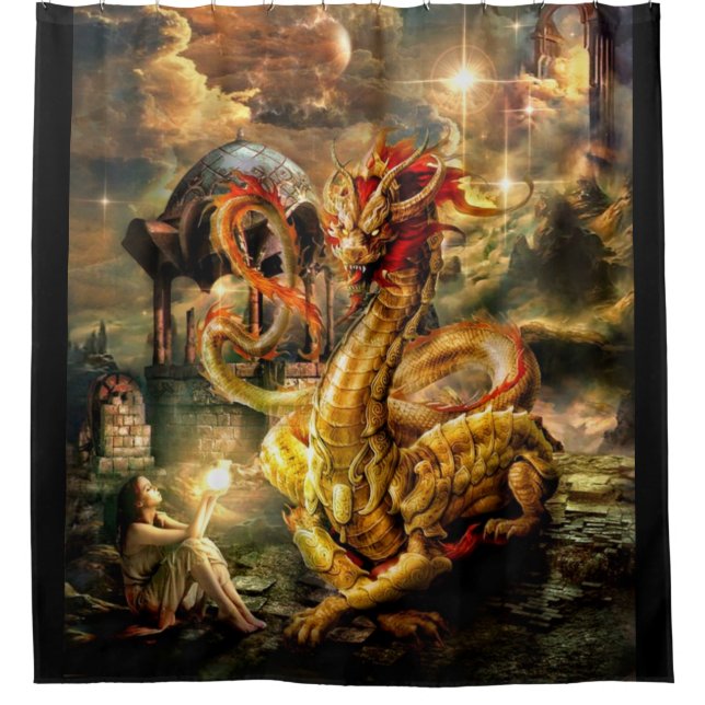 Dragon Keeper Shower Curtain (Front)
