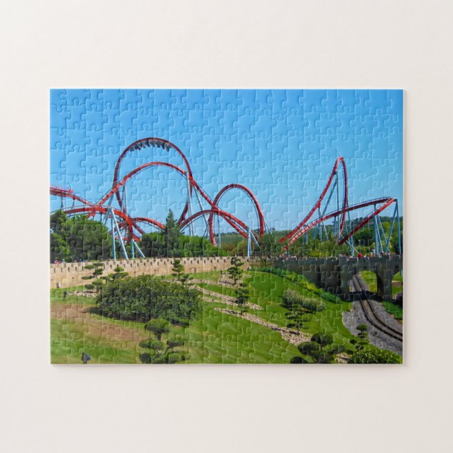 Dragon Khan Roller Coaster Jigsaw Puzzle (Horizontal)