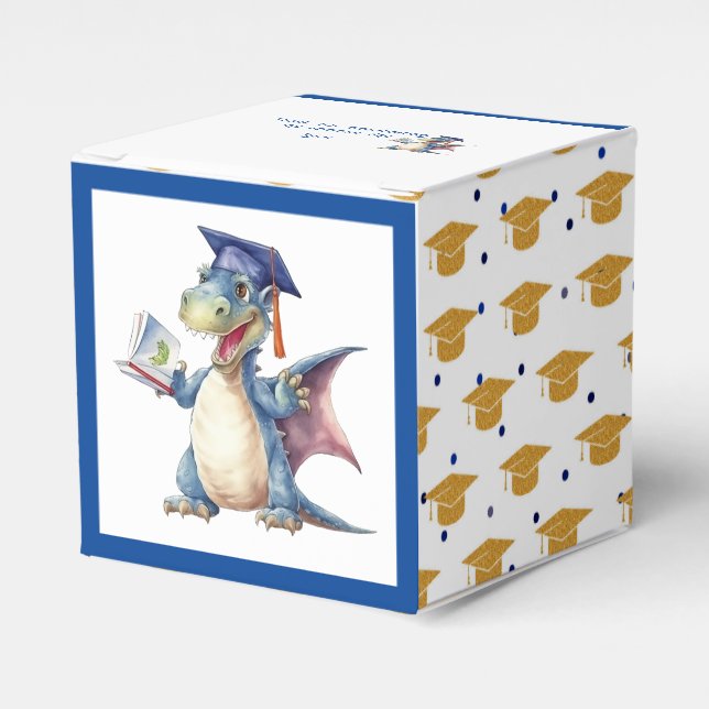 Dragon Kindergarten Graduate Paper Favour Box (Front Side)