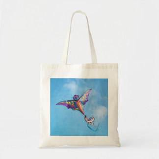 Dragon Kite Digital Art Tote Bag
