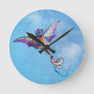 Dragon Kite Round Clock