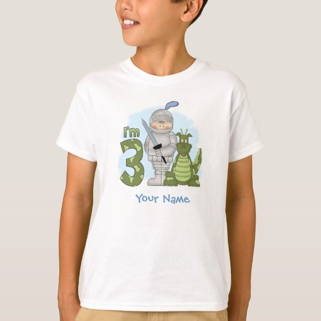 Dragon Knight 3rd Birthday Personalised T-Shirt (Front)