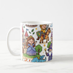 Dragon Knight Castle Mug – Fairy Tale Pattern
