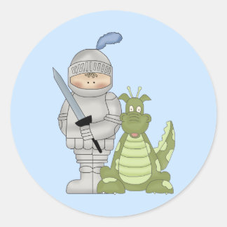 Dragon Knight Classic Round Sticker