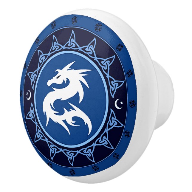 Dragon Knot 1 Ceramic Knob (Right)