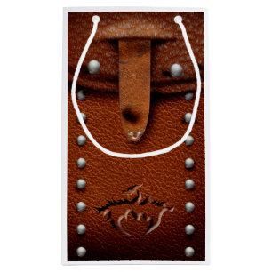Dragon leather pouch gift bag