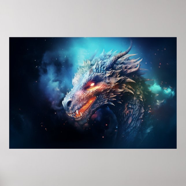 Dragon Legendary Creature Fantastic Wall Art (Front)