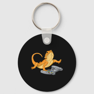Dragon Lizard Gamer Video Game Gecko Key Ring