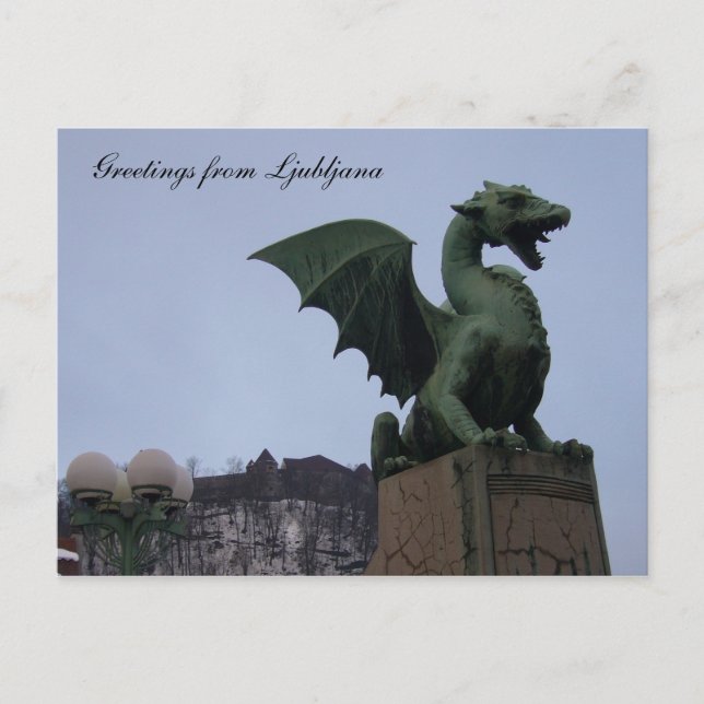 dragon ljubljana postcard (Front)