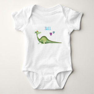 Dragon Looking Back Baby Bodysuit