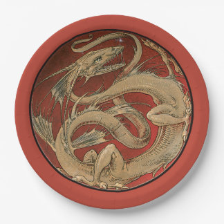 Dragon Lore - Art Nouveau Paper Plate