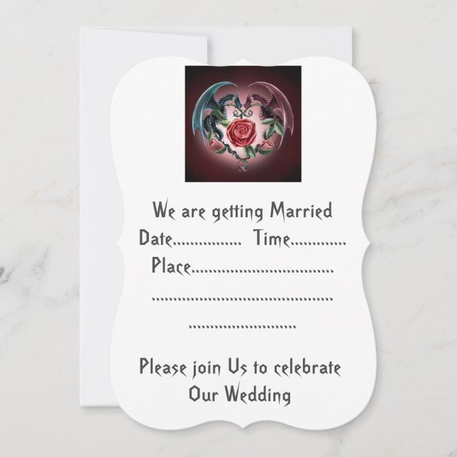 Dragon Love Invitation (Front)