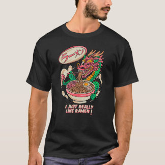 Dragon Loves Ramen | Japanese Street Art Styl T-Shirt